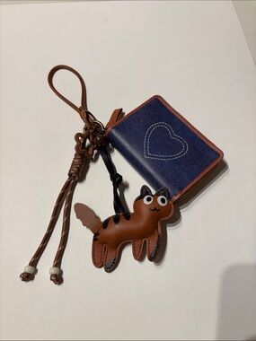 Cute Heart Print Zip Card Wallet 💙